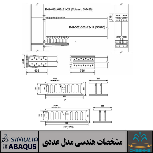 میراگر تسلیمی شکاف دار | مشخصات هندسی